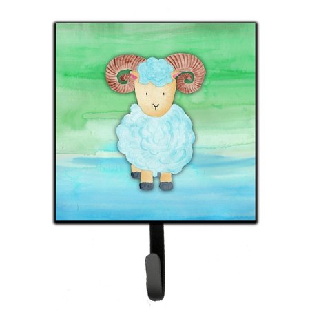 JENSENDISTRIBUTIONSERVICES Ram Sheep Watercolor Leash or Key Holder MI2088098